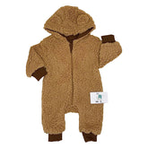 Combinaison molletonnée coton camel Capuche 1 pcs